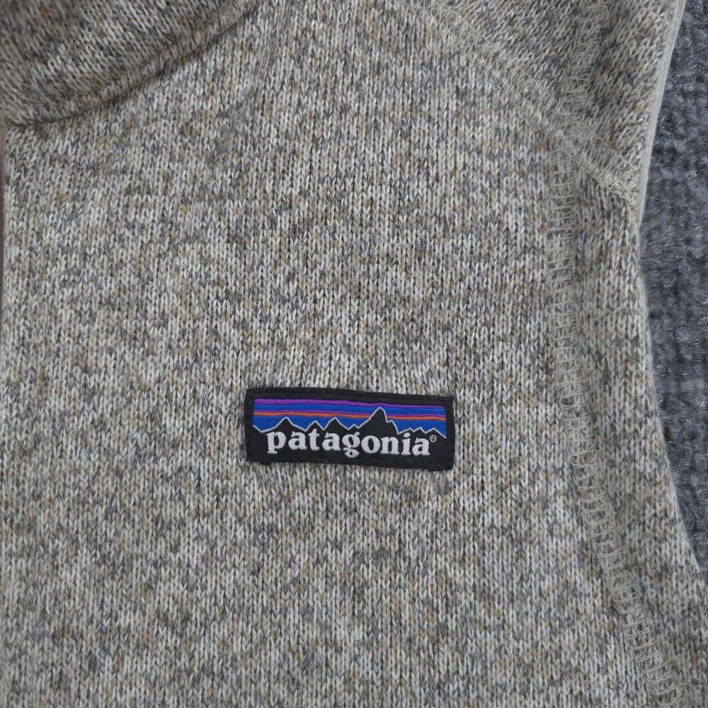 Patagonia Better Sweater Vest Womens S Beige Fleece Full Zip Hiking Outdoors - Picture 2 of 10